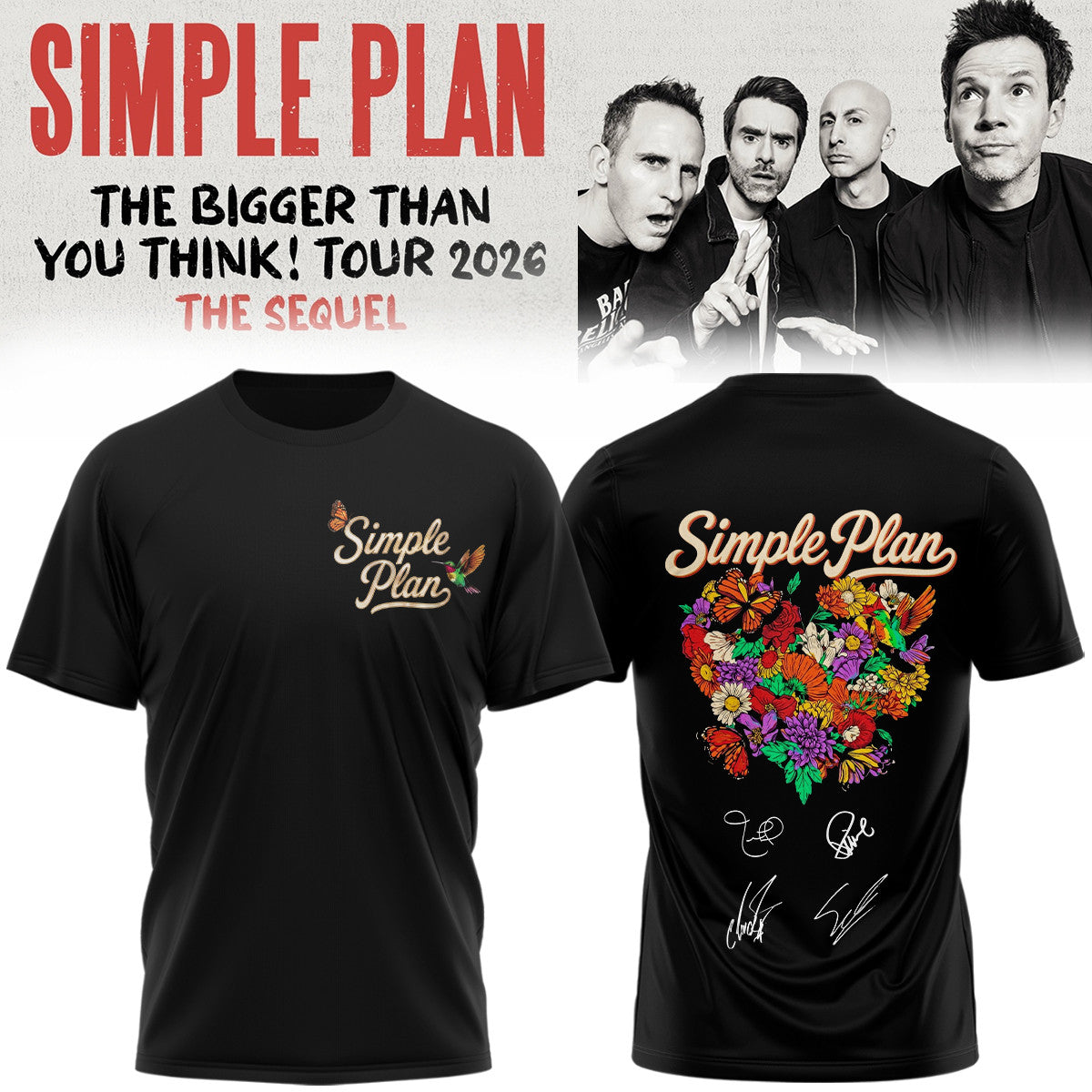 Simple Merch The Bigger Than You Think Tour 2026 Black Shirt Gift Idea For Astronauts - Foxy23shop