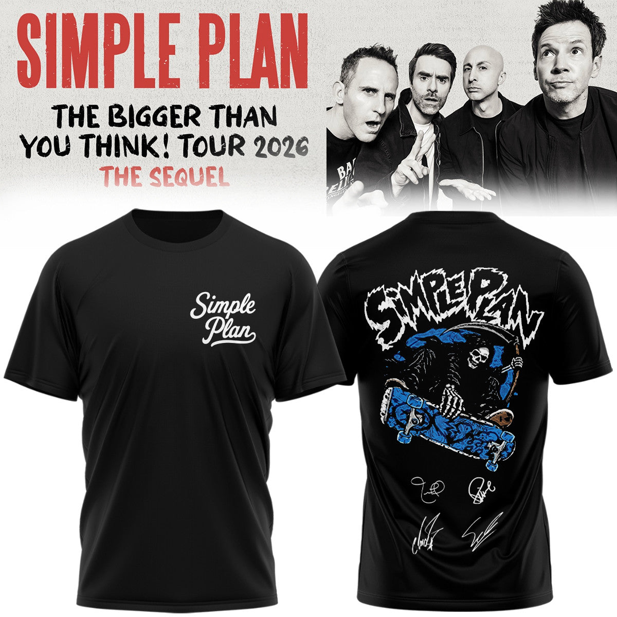 Simple Merch The Bigger Than You Think Tour 2026 T-Shirt Best Astronauts Presents - Foxy23shop