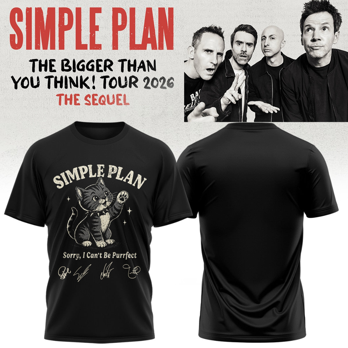 Simple Merch The Bigger Than You Think Tour 2026 T-Shirt Presents For Boyfriend - Foxy23shop