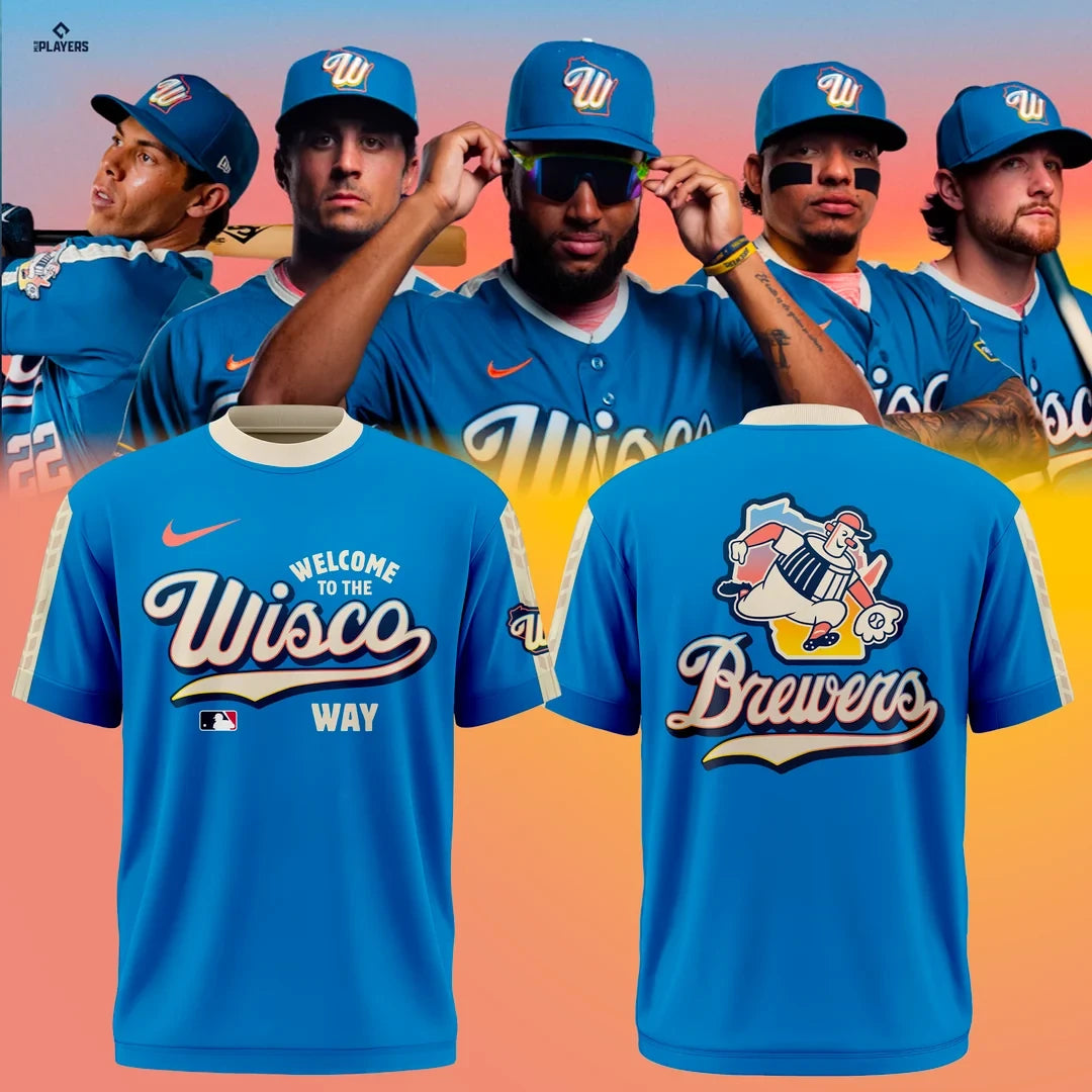 Milwaukee Brewers Blue 2026 City Connect Collection T-Shirt Gifts For Baseball Fans - Foxy23shop