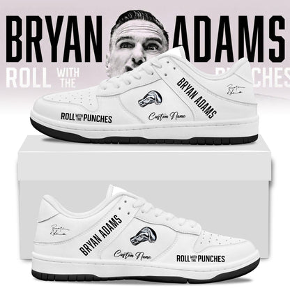 Custom Bryan Adams Roll With The Punches Tour 2026 27 Sneakers Bryan Adams Merch Gift Idea - Foxy23shop