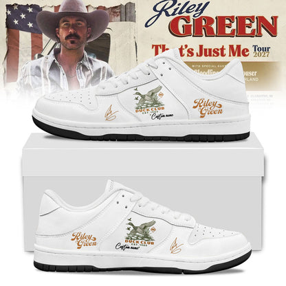 Custom Riley Green That's Just Me Tour Sneakers Riley Green Merch Music Lover Gifts - Foxy23shop