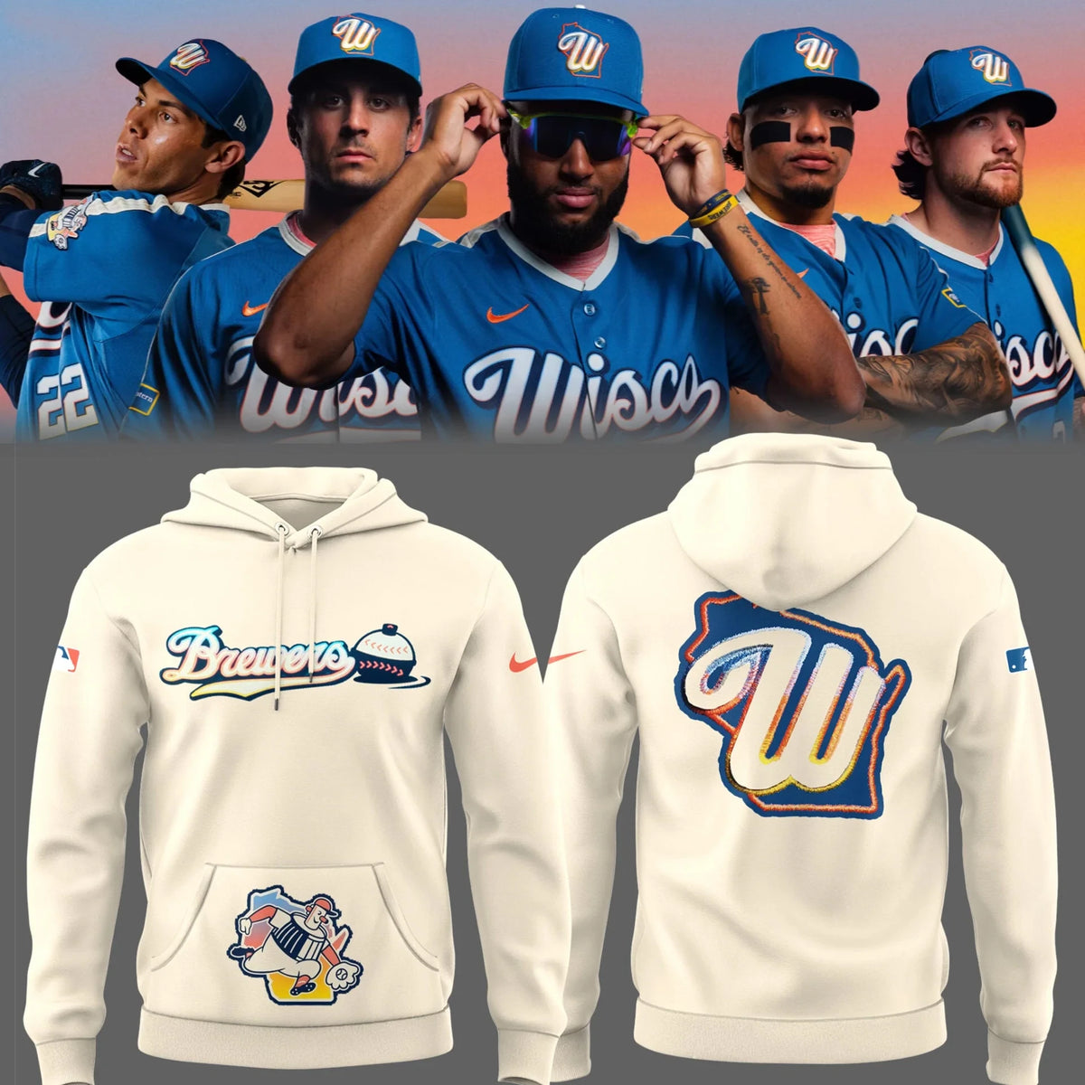 Milwaukee Brewers Merch As34 City Connect ThatTMs The Wisco Way Hoodie Best Gifts For Fans - Foxy23shop