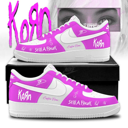 Korn Euro Tour Still A Freak Signature Sneakers Korn Merch Gifts For Music Lovers - Foxy23shop