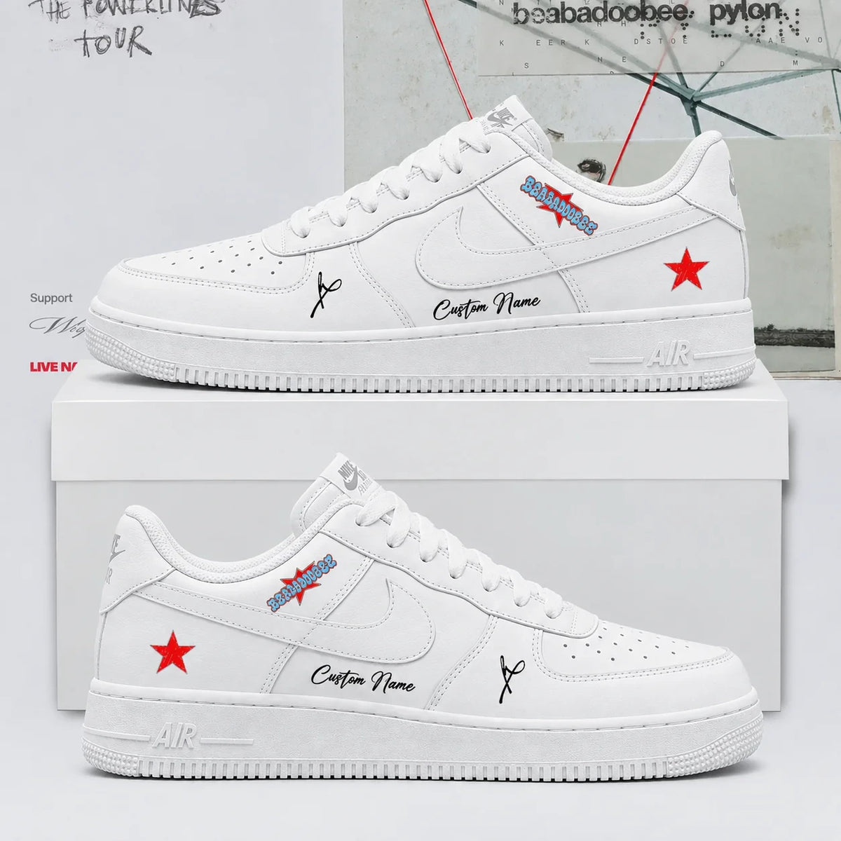 Personalized Beabadoobee The Powerlines Tour Sneakers Best Beabadoobee Shoes - Foxy23shop