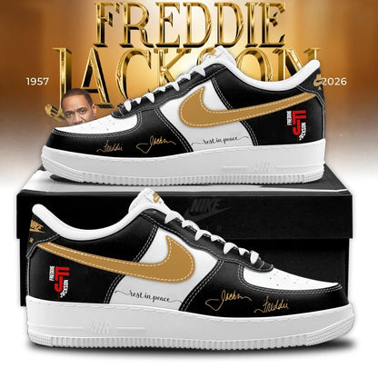Personalized RIP Freddie Jackson Forever In Our Hearts Memorial Sneakers Freddie Jackson Merch - Foxy23shop