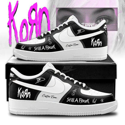 Personalized Korn Euro Tour Still A Freak Signed Sneakers Best Korn Merch Gifts For Music Lovers - Foxy23shop