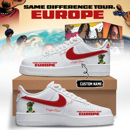 Personalized Swae Lee Merch Same Difference Tour Europe Sneakers Unique Gifts For Boyfriend - Foxy23shop