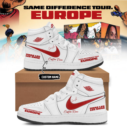 Custom Swae Lee Same Difference Tour Europe Signature Sneakers Swae Lee Merch Rap Fans Gift - Foxy23shop