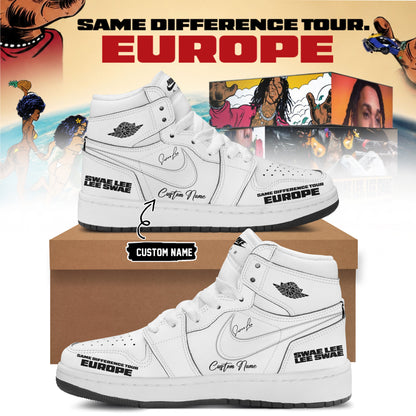 Personalized Swae Lee Same Difference Tour Europe Sneaker Best Swae Lee Merch - Foxy23shop