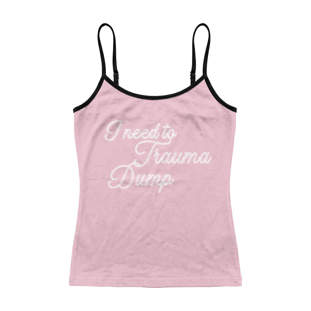 Melanie Martinez Store Merch Trauma Dump Spaghetti Strap Lace Tank Top Gifts For Crybabies - Foxy23shop