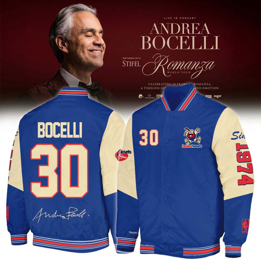 30th Anniversary World Tour Bomber Jacket Andrea Bocelli Apparel Special Gift For Brothers - Foxy23shop