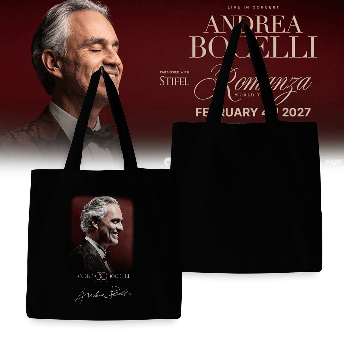 Andrea Bocelli Tote Bag Andrea Bocelli Special Gift For Loyal Supporters - Foxy23shop