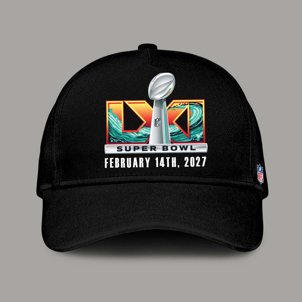 Super Bowl LXI 2027 Logo Los Angeles Sofi Stadium Hat 2027 Super Bowl Baseball Cap Gift For Fans - Foxy23shop