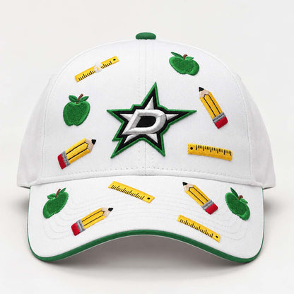 Dallas Stars x Teacher Appreciation Night Hat Dallas Stars Baseball Cap Best Gift - Foxy23shop