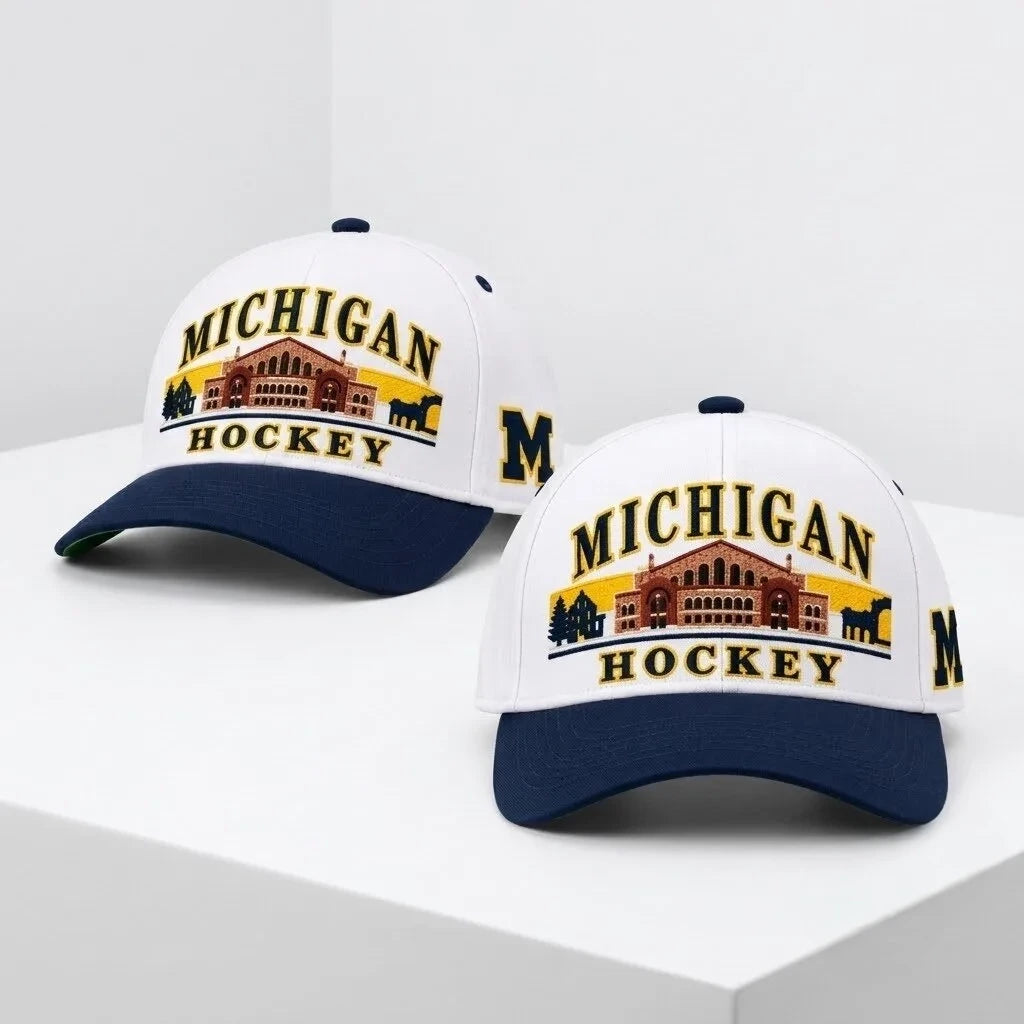 Michigan Hockey Yost Ice Arena 2026 Hat Michigan Hockey Baseball Cap Gifts For Sports Fans - Foxy23shop