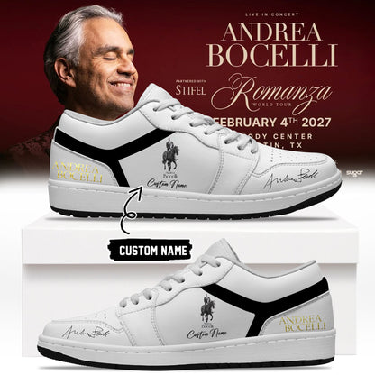 Custom Andrea Bocelli Sneaker Andrea Bocelli Anniversary Unique Gift For Fans - Foxy23shop