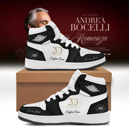 Custom Andrea Bocelli Sneaker Andrea Bocelli Special Gift For Music Collectors - Foxy23shop