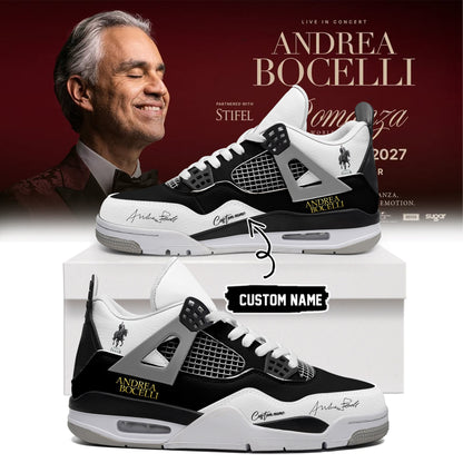 Custom Andrea Bocelli Sneaker Andrea Bocelli Unique Gift For Loyal Supporters - Foxy23shop
