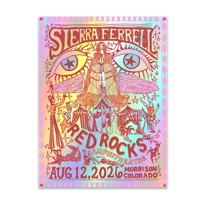 Sierra Ferrell Live in Person Red Rocks Concert Poster Sierra Ferrell Merch Gifts For Fans - Foxy23shop