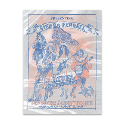 Sierra Ferrell Live in Person Red Rocks Concert Poster Sierra Ferrell Merch Gifts For Fans - Foxy23shop