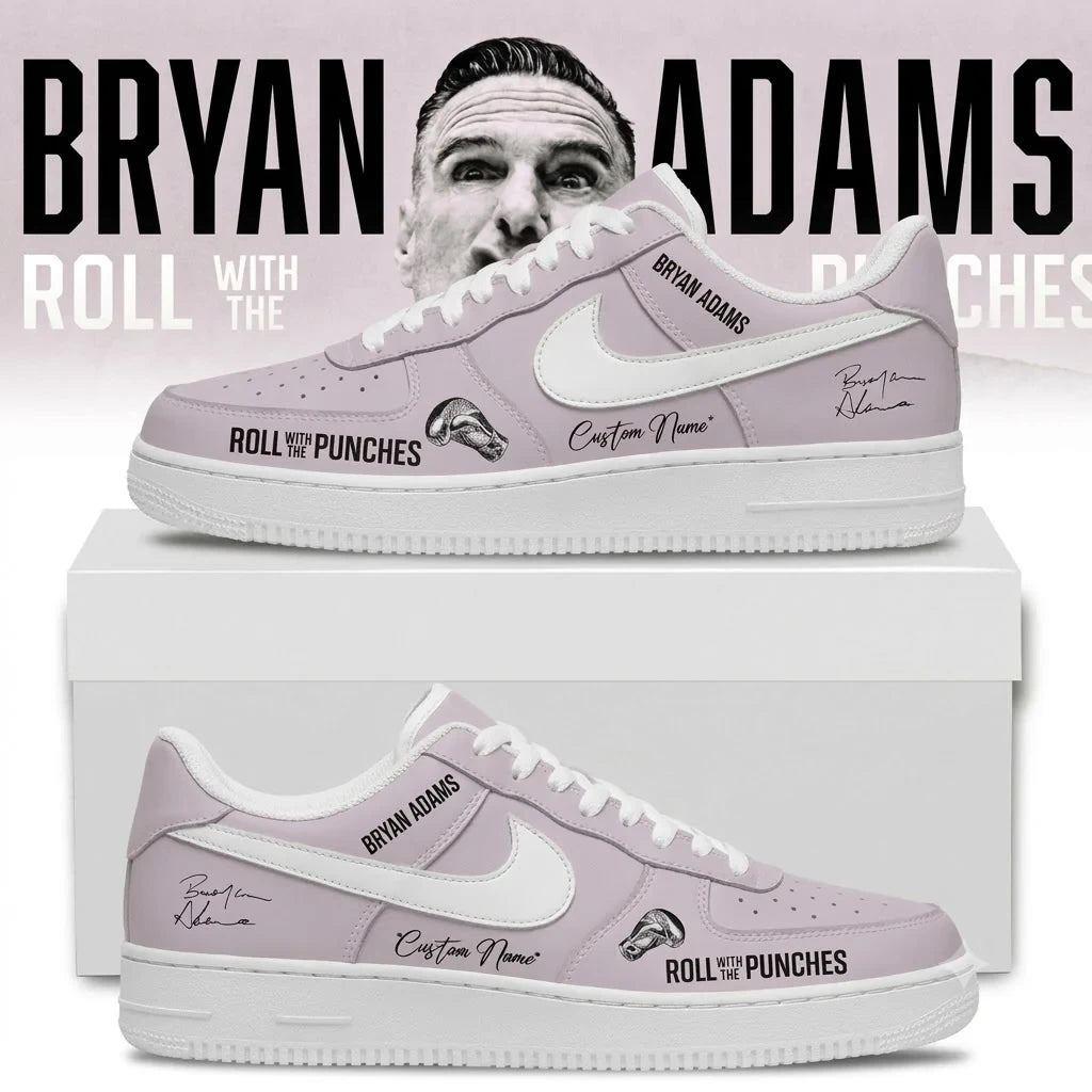 Custom Bryan Adams Roll With The Punches Tour 2026 27 Sneakers Bryan Adams Merch - Foxy23shop