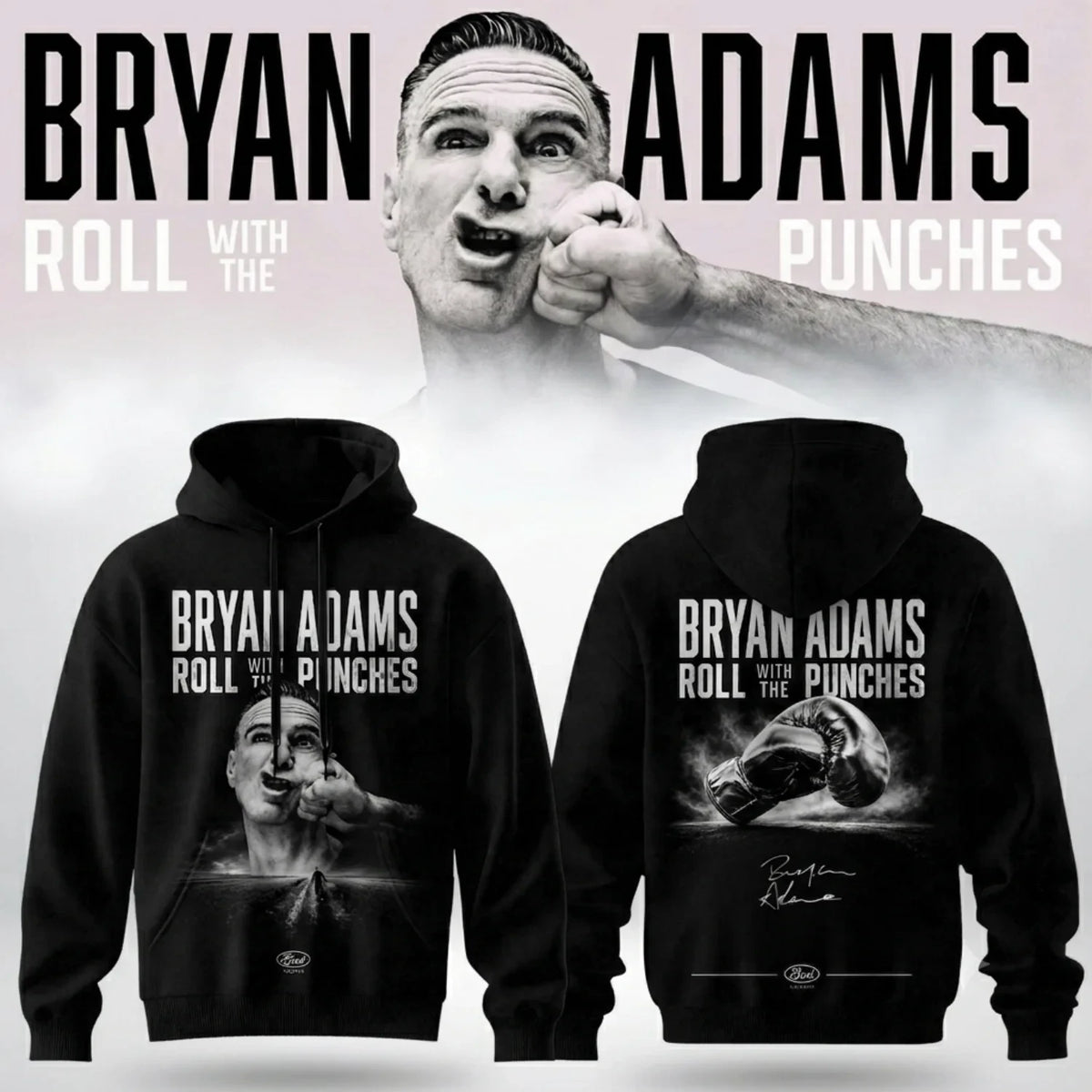 Bryan Adams Roll With The Punches Tour 2026 27 Signed Hoodie Bryan Adams Apparel Best Gifts - Foxy23shop