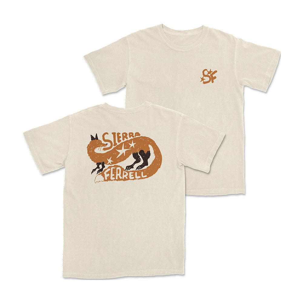 Sierra Ferrell Merch Ivory Fox T-Shirt Sierra Ferrell Clothing Presents For Music Buffs - Foxy23shop