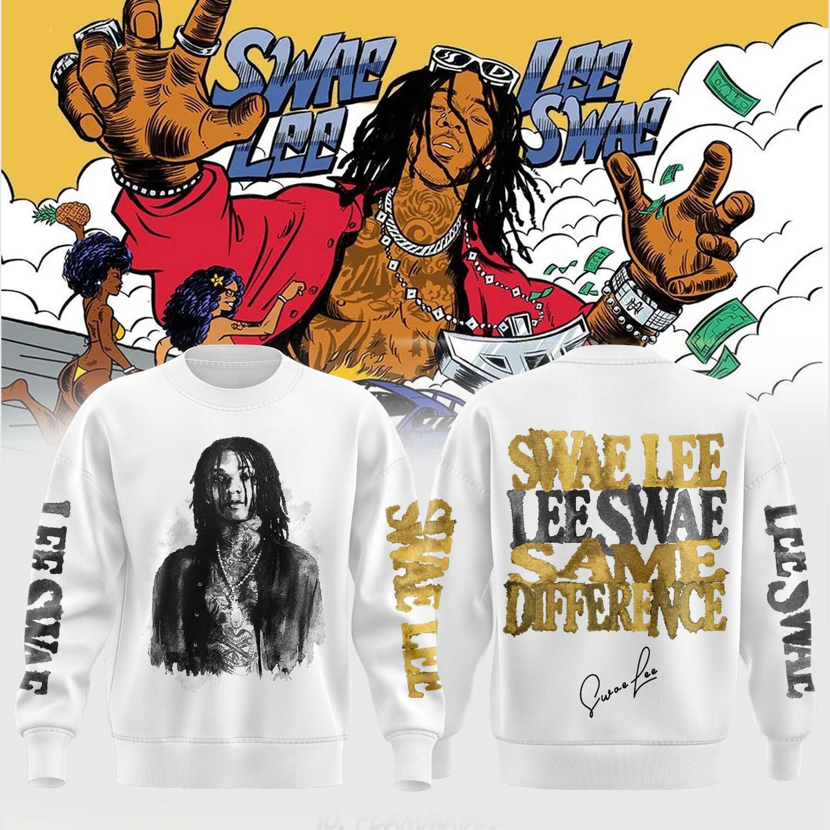 Swae Lee Same Difference Tour Signature Sweatshirt Best Present For Swae Lee Fans - Foxy23shop