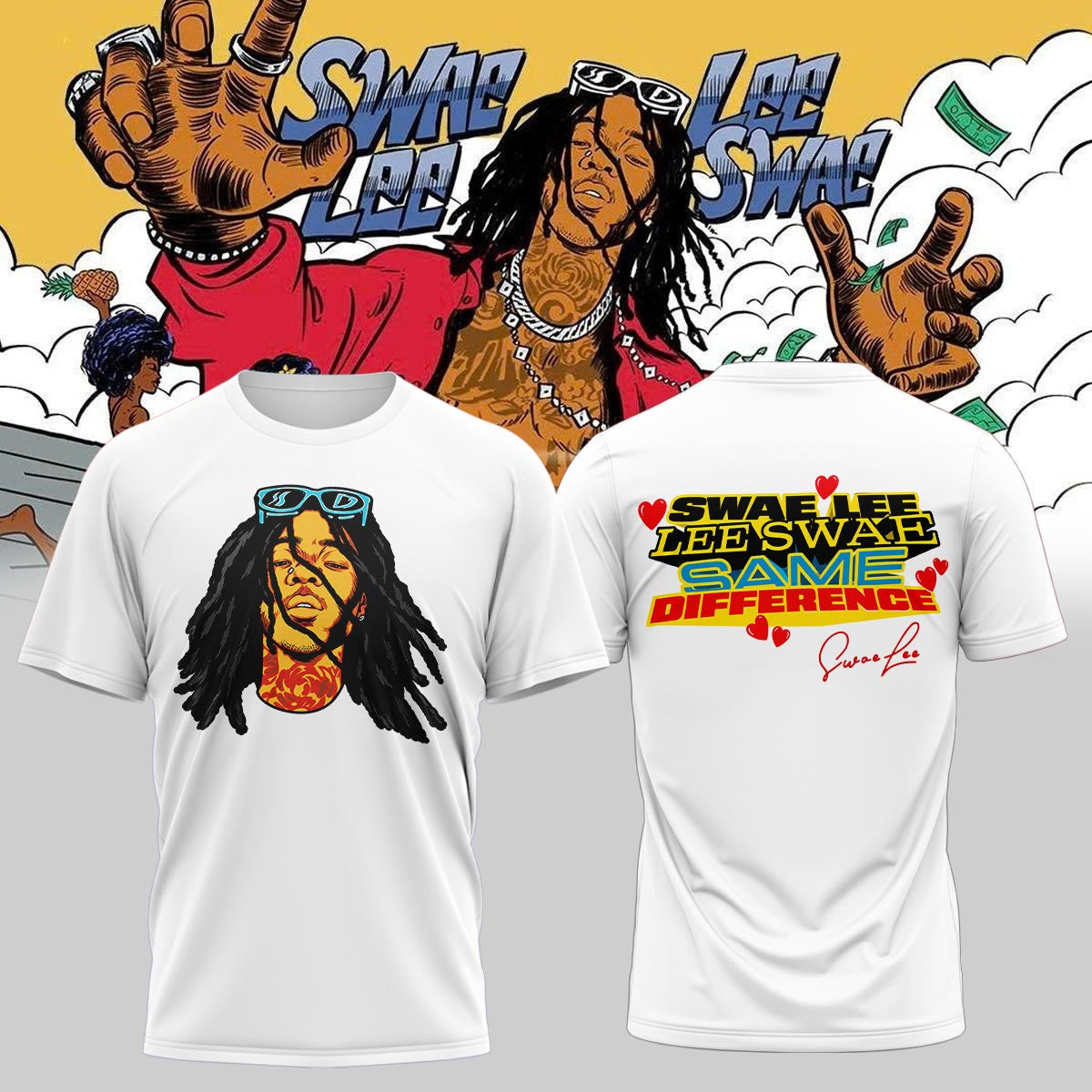 Swae Lee Same Difference Tour Signature T-Shirt Best Swae Lee Merch Gift For Rap Fans - Foxy23shop