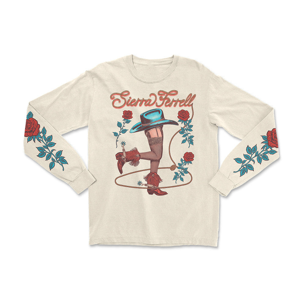 Sierra Ferrell Merch Hat Legs Long Sleeve Shirt Sierra Ferrell Clothing Gifts For Fans - Foxy23shop