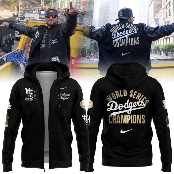 LA Dodgers Zip Hoodie Dodgers Casual Special Gift For Dedicated Fans - Foxy23shop