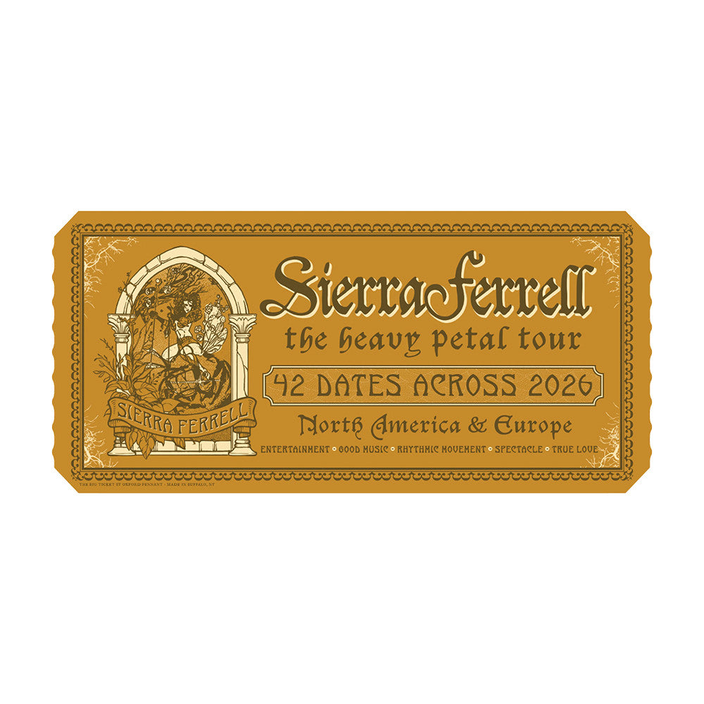 Sierra Ferrell Heavy Pedal Tour Sticker Sierra Ferrell Merch Presents For Fans - Foxy23shop