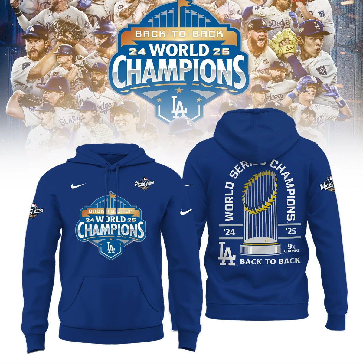 World Series Dodgers Champions Hoodie Dodgers Game Day Clothes Unique Gift For Fans - Foxy23shop