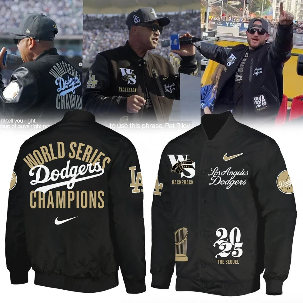 World Series Dodgers Champions Bomber Jacket Dodgers Clothing Gift For Baseball Lovers - Foxy23shop