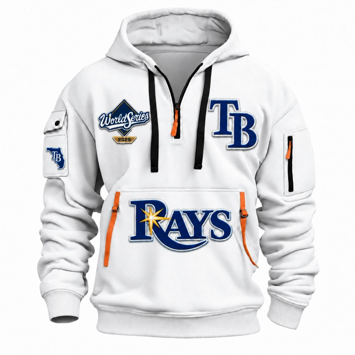Tampa Bay Rays World Series 2026 Half Zip Hoodie Tampa Bay Rays Merch Gifts For Fans - Foxy23shop