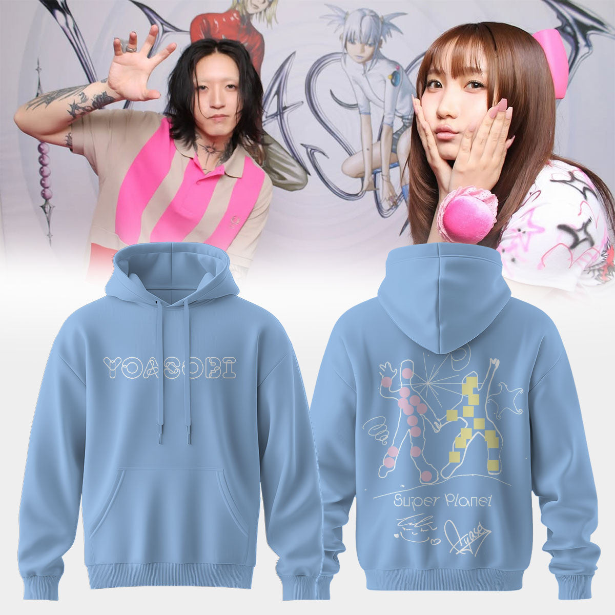 Yoasobi Store Merch Super Planet Tour Hoodie 2026 Yoasobi Apparel Gift Idea - Foxy23shop