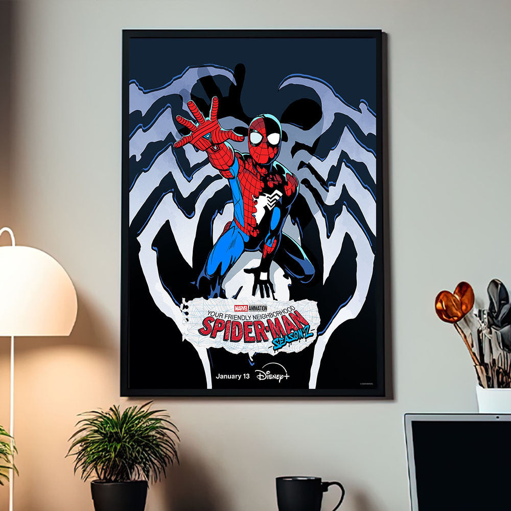 Marvel Animation Disney Spider Man Season 2 Tour Friendly Neighborhood Movie Poster Spider Man Poster - Foxy23shop