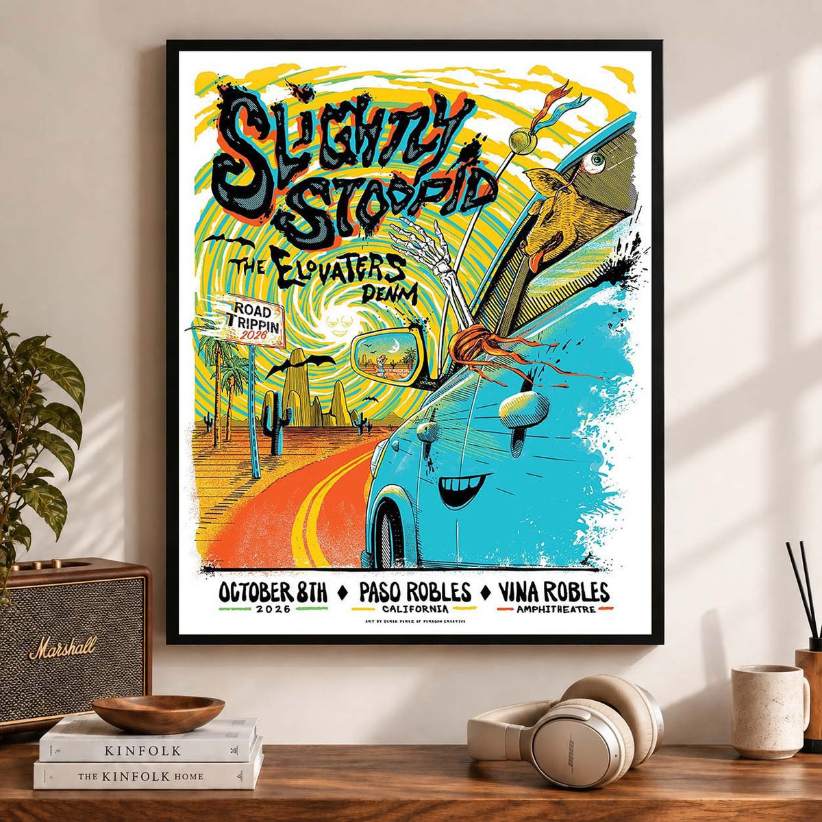 Slightly Stoopid Paso Robles CA 2026 Show Poster Slightly Stoopid Merch Music Lover Gifts - Foxy23shop