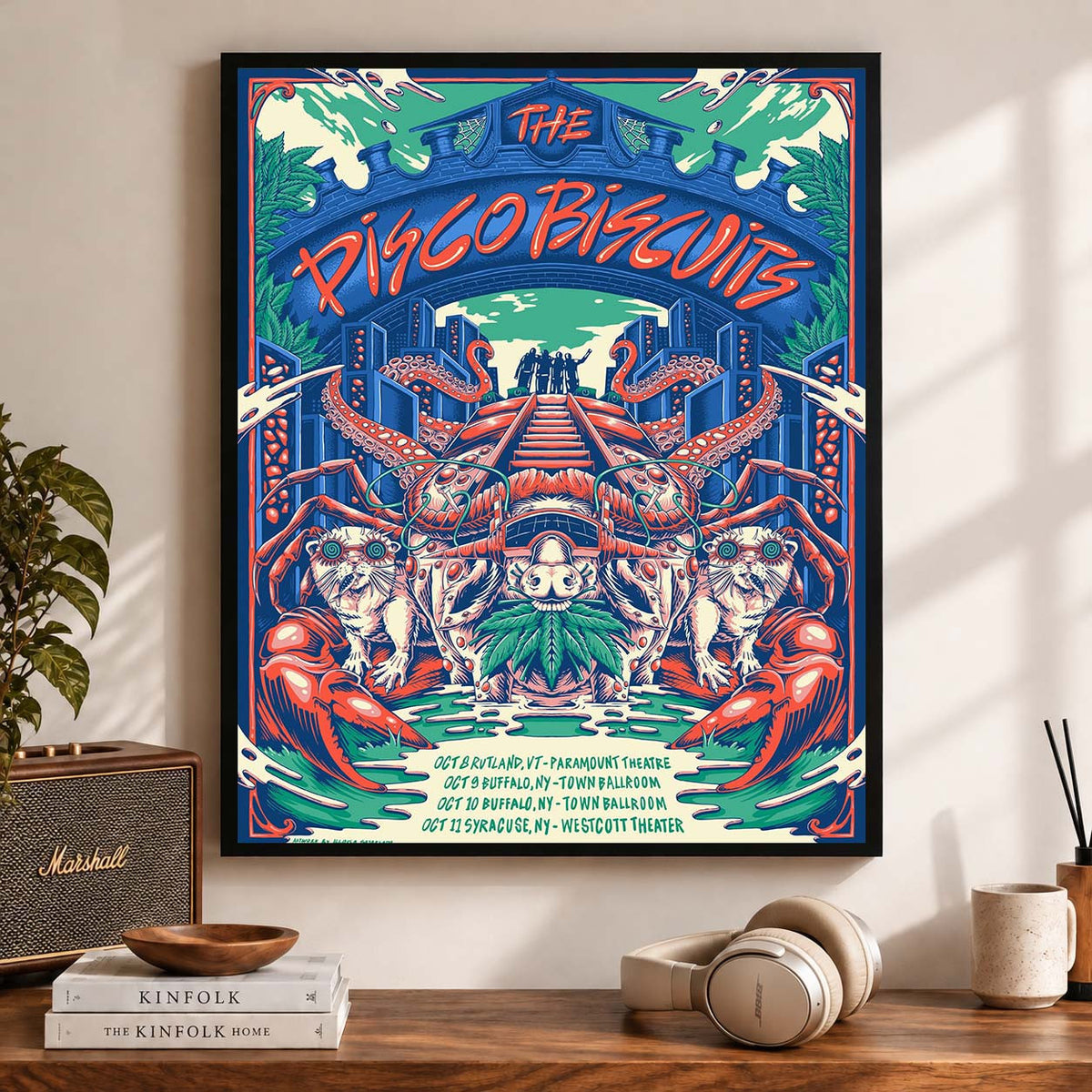 The Disco Biscuits Rutland VT Buffalo And Syracuse New York 2026 Shows Poster The Disco Biscuits Merch - Foxy23shop