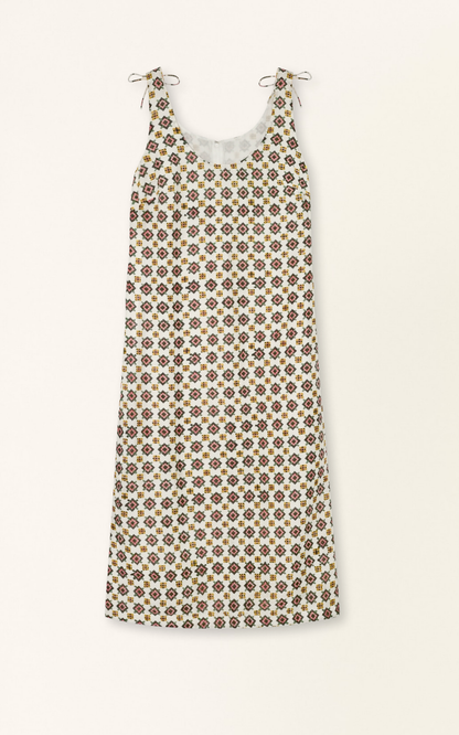 Cotton tank dress on a hanger in store