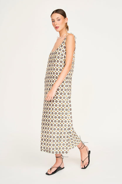 Cotton tank dress on a hanger in store