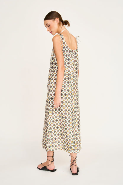 Cotton tank dress on a hanger in store