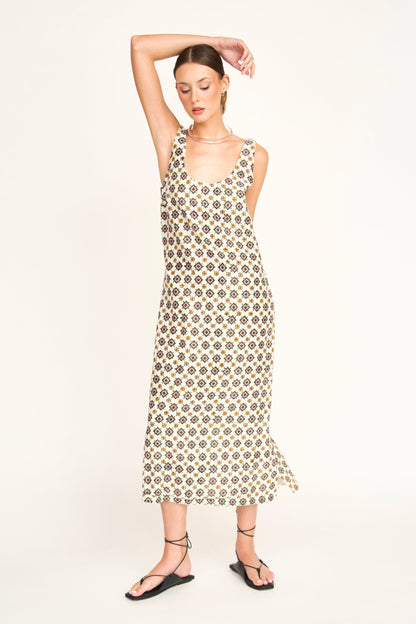 Cotton tank dress on a hanger in store