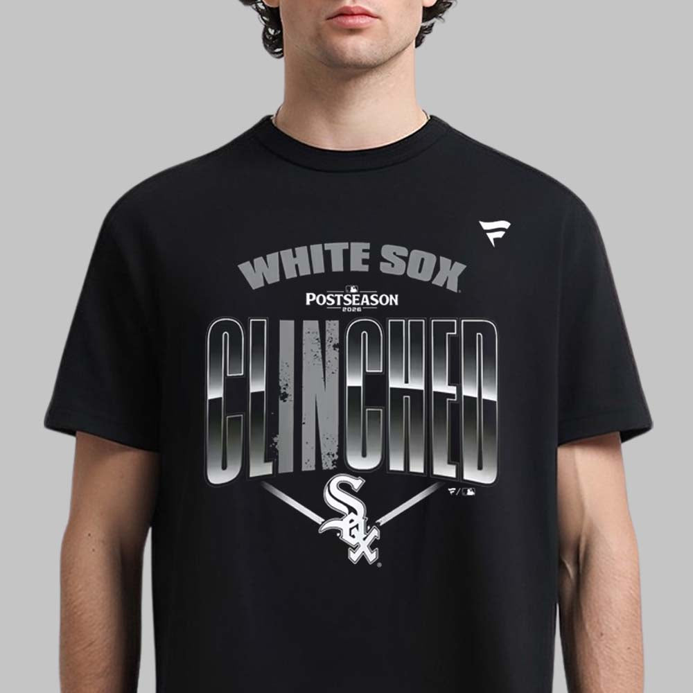 Chicago White Sox 2026 MLB Postseason Locker Room Clinched Shirt Chicago White Sox Clothing