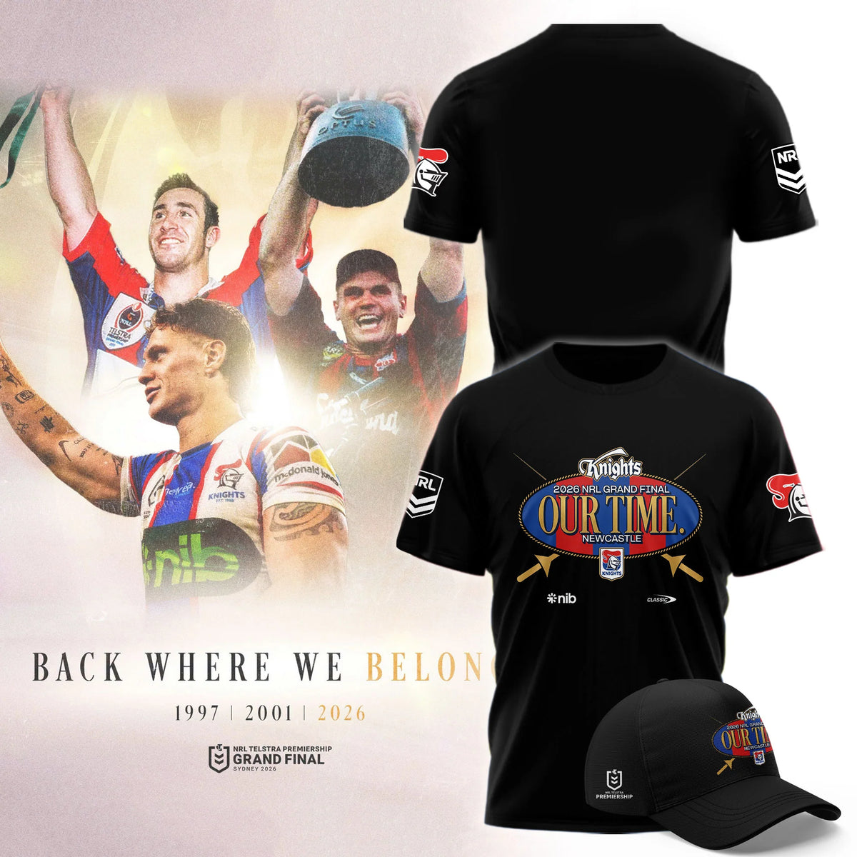 Newcastle Knights Merch NRL 2026 Grand Final  T-Shirt Presents For Rugby Lovers