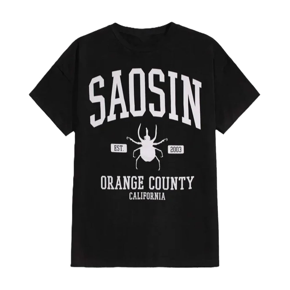 Saosin Store Merch Beetle Black T-Shirt Presents Idea For Saosin Fans