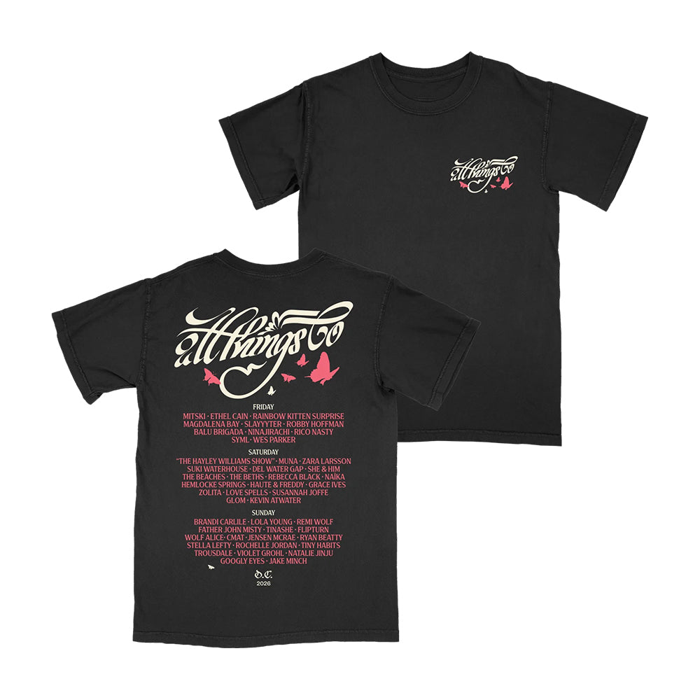 All Things Go Festival Merch DC Signature Lineup T-Shirt Gifts For Music Lovers