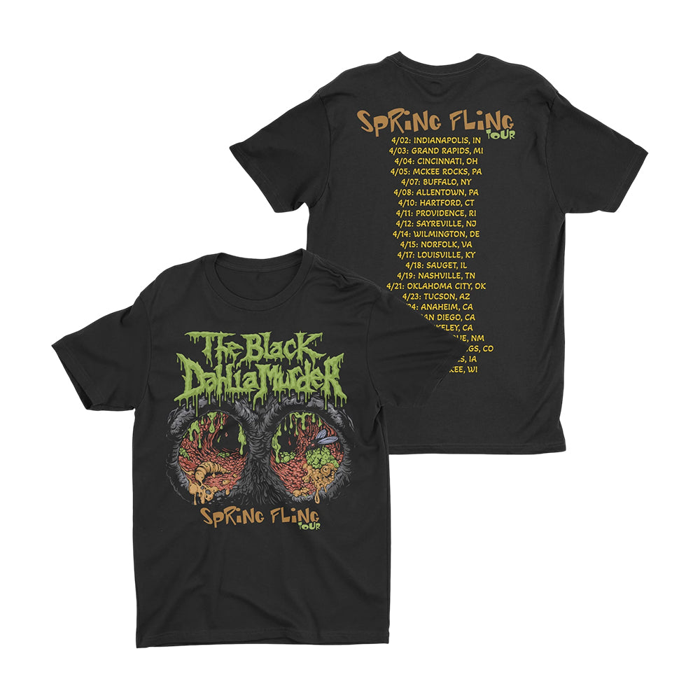 236 The Black Dahlia Murder Spring Fling Tour T-Shirt The Black Dahlia Murder Merch Fan Gifts