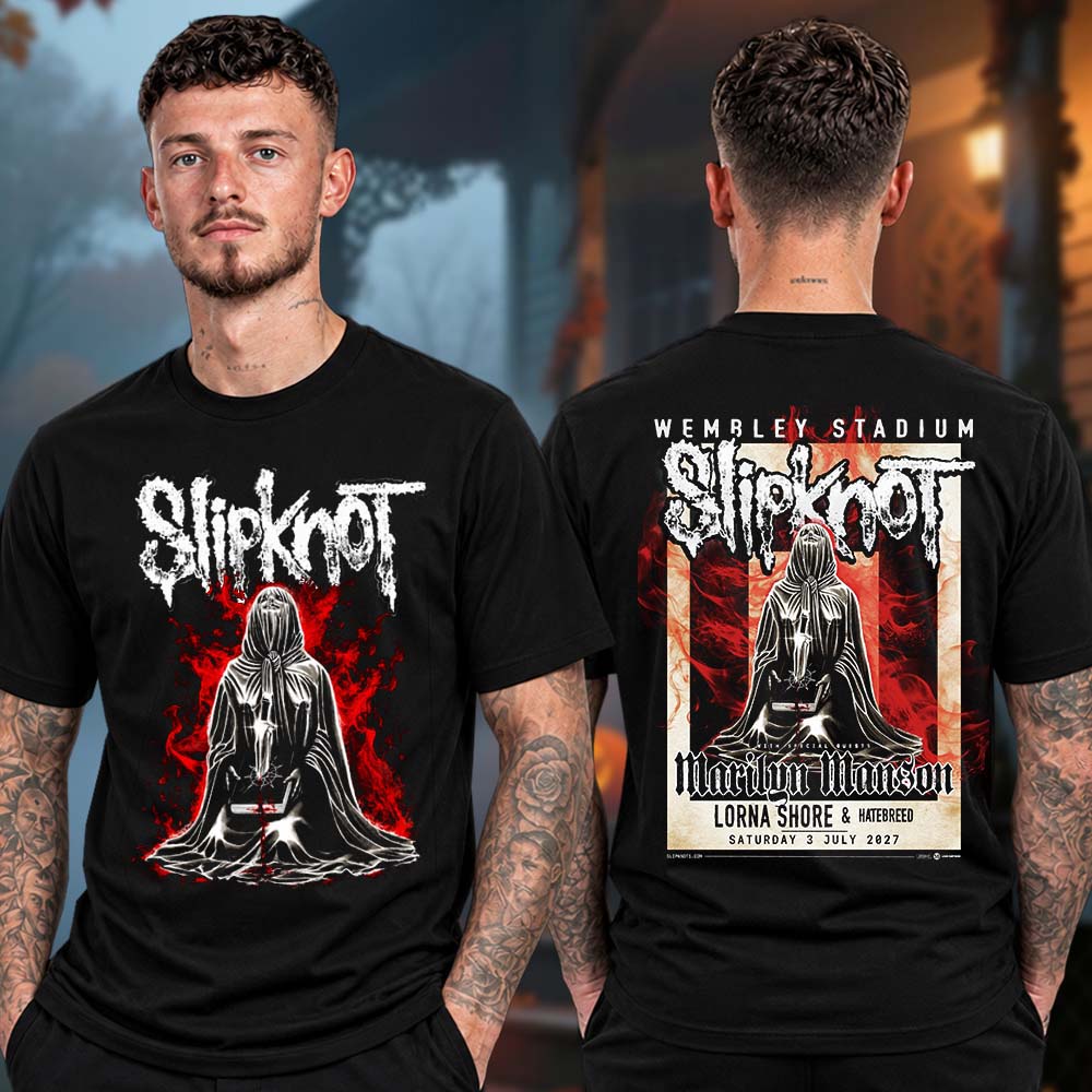 Slipknot Wembley Stadium Black T-Shirt Slipknot Concert Outfits Music Lover Gifts